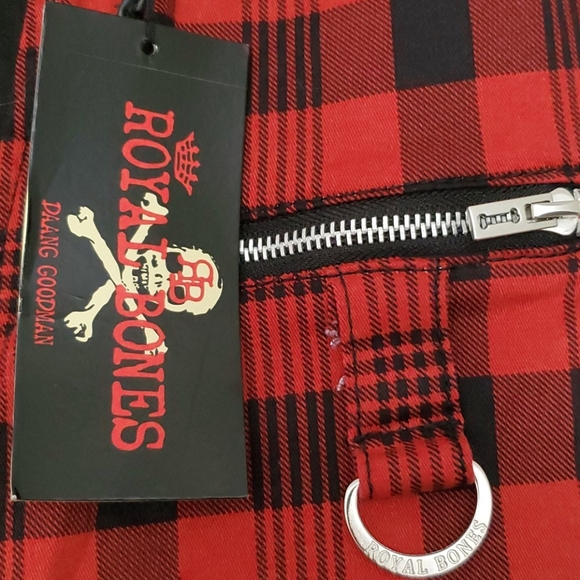 TRIPP NYC PANTS 7 5 9 royal Bones very RARE bOnDaGe - Picture 5 of 16